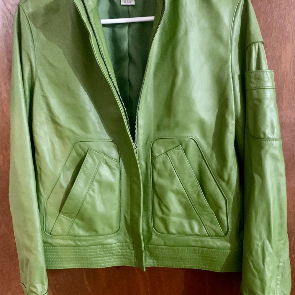 Preston & York Vibrant Green Leather Jacket